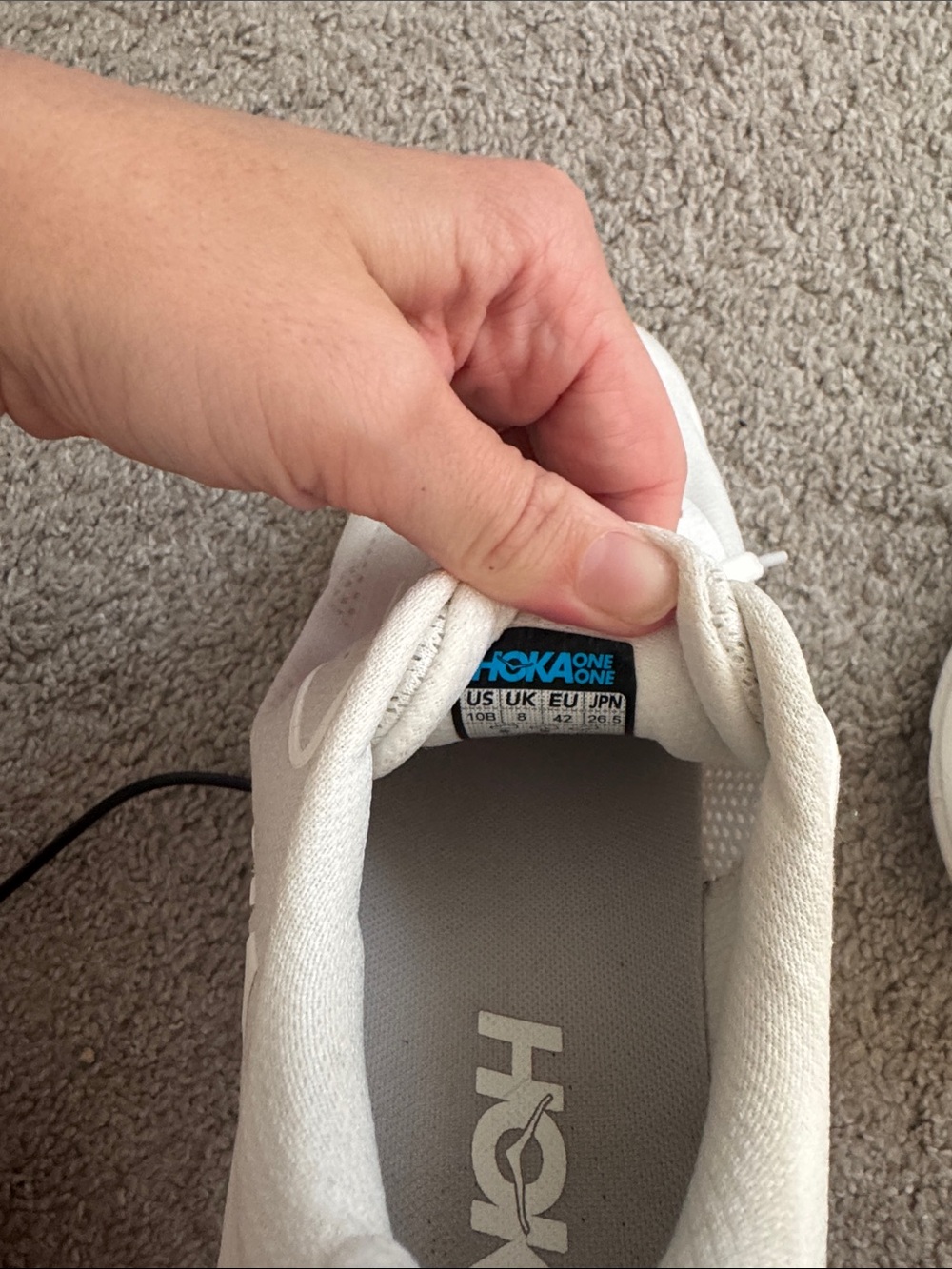 Hoka Women's All-White Athletic Running Shoes - Picture 4 of 4